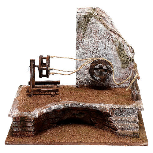 Rope maker setting with 12 cm nativity scene ladder 1