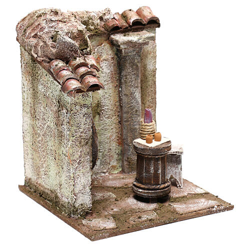 Wirtshausszene 15x15x15 cm für Krippen 10 cm 3