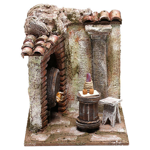 Décor taverne 15x15x15 cm pour crèche 10 cm 1