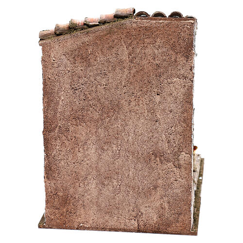 Kastanienbrater-Szene 25x20x20 cm für Krippen 12 cm 4