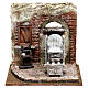 Shoeshine vintage stand scene 20x20x15 cm, 10 cm nativity s1