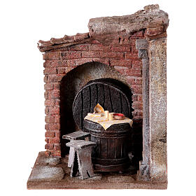 Wirtshausszene, Krippenszenerie, für 12 cm Krippe, 20x20x20 cm