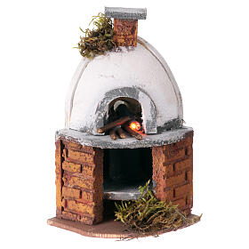 Miniature domed pizza oven, for 10 cm Neapolitan nativity