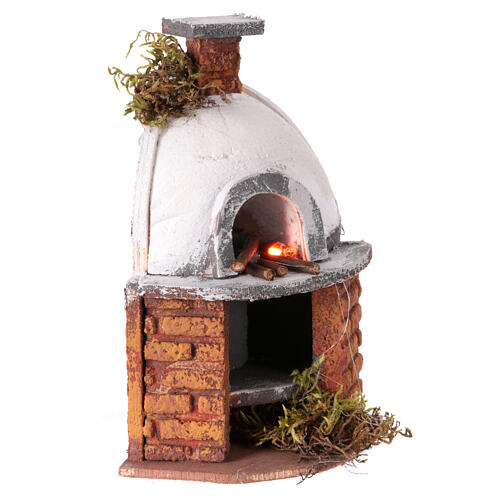 Miniature domed pizza oven, for 10 cm Neapolitan nativity 3