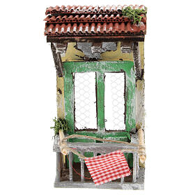 Balkon z zadaszeniem do szopki neapolitańskiej 6-8 cm