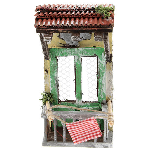 Balkon z zadaszeniem do szopki neapolitańskiej 6-8 cm 1