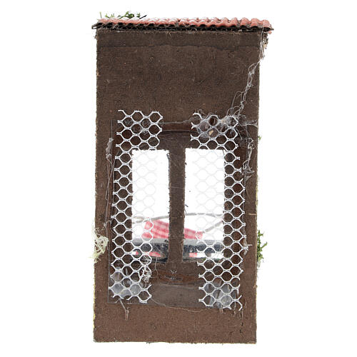Miniature balcony with canopy for 6-8 cm Neapolitan nativity 4