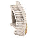 Miniature curved staircase, for 8 cm Neapolitan nativity s1