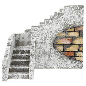 Escada de ângulo para presépio napolitano com figuras de 8 cm de altura média