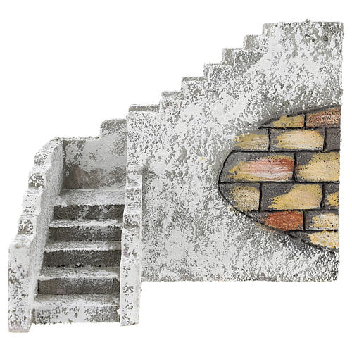 Escada de ângulo para presépio napolitano com figuras de 8 cm de altura média 1