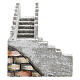 Escada de ângulo para presépio napolitano com figuras de 8 cm de altura média s3