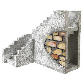 Miniature corner staircase, for 8 cm Neapolitan nativity