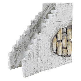 Straight staircase for Neapolitan Nativity scene of 8 cm