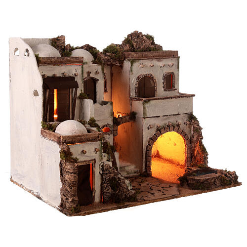 Village in Arab-style with oasis, 10 cm Neapolitan nativity 4