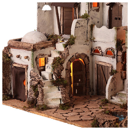 Village in Arab-style with oasis, 10 cm Neapolitan nativity 5