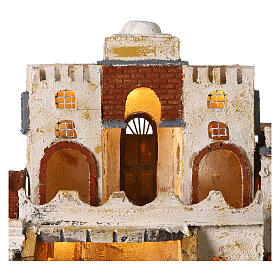 Arab-style village setting for 8 cm Neapolitan Nativity scene