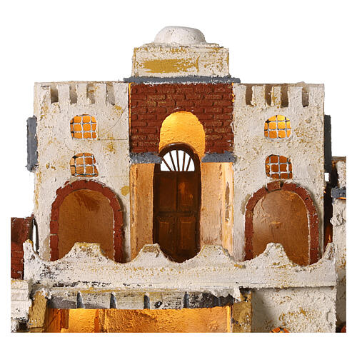 Arab-style village setting for 8 cm Neapolitan Nativity scene 2