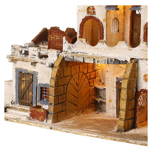 Arab-style village setting for 8 cm Neapolitan Nativity scene 7