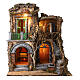 700-style building with fountain, setting for 14-18 cm Neapolitan Nativity scene s1