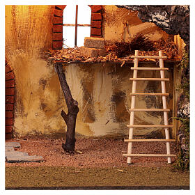 Cabaña 55x70x40 cm para belén napolitano de 12-16 cm