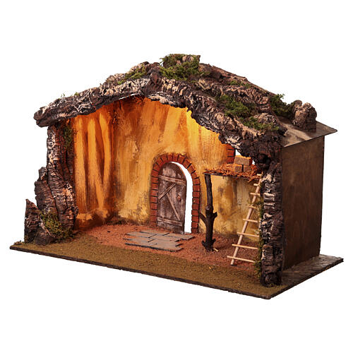 Cabaña 55x70x40 cm para belén napolitano de 12-16 cm 3