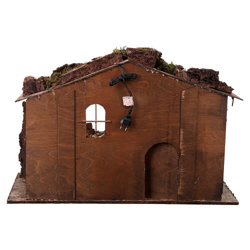 Cabaña 55x70x40 cm para belén napolitano de 12-16 cm 6