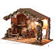 Stable for 12-16 cm Neapolitan Nativity scene 55x70x40 cm s2