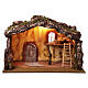 Stable for 12-16 cm Neapolitan Nativity scene 55x70x40 cm s1