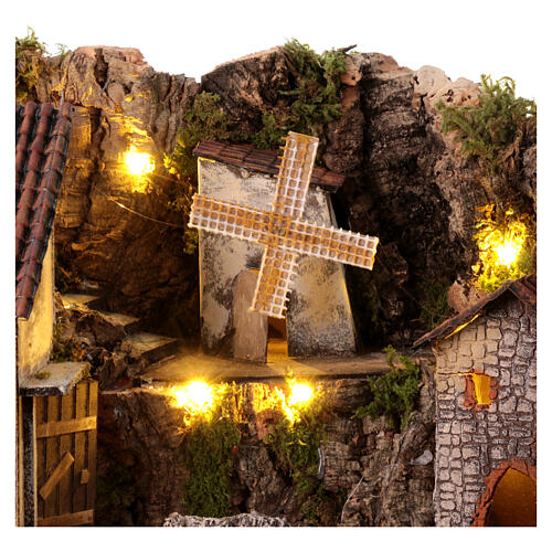 Borgo stile rustico per presepe napoletano di 12-16 cm 8