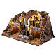 Borgo stile rustico per presepe napoletano di 12-16 cm s6