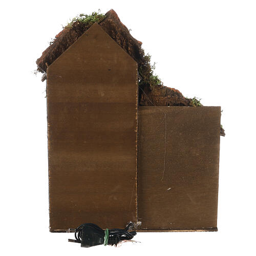 Miniature farmhouse 1700s style with chicken coop, for 10 cm Neapolitan nativity 4