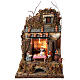 Tavern with 10 cm Nativity scene characters s1