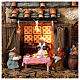 Tavern with 10 cm Nativity scene characters s2