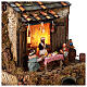 Miniature tavern with characters, 10 cm Neapolitan nativity s4