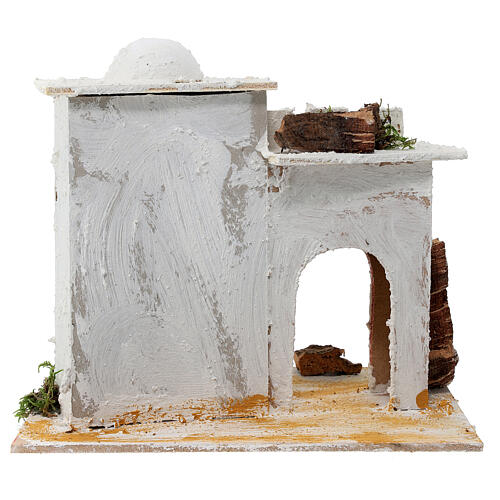 Arabic style house with arched door for Neapolitan Nativity scene of 6 cm 4