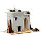 Dom w stylu arabskim, z drzwiami o ostrym łuku, do szopki neapolitańskiej 6 cm s3