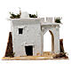 Casa de estilo árabe com porta de arco quebrado para presépio napolitano com figuras de 6 cm de altura média s1