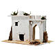 Casa de estilo árabe com porta de arco quebrado para presépio napolitano com figuras de 6 cm de altura média s2
