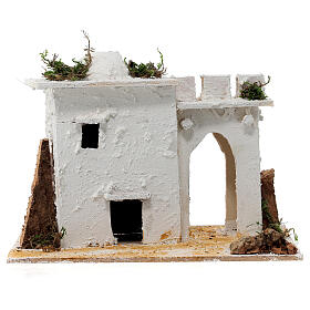 Arab house with door and pointed arch, for 6 cm Neapolitan nativity