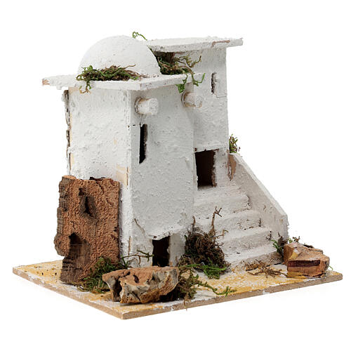 Arabic style house with staircase for Neapolitan Nativity scene of 6 cm 2