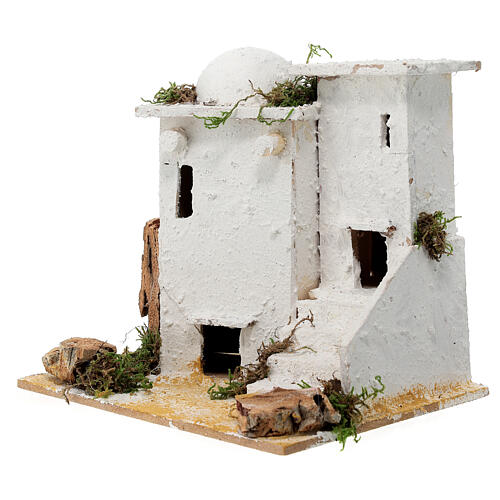 Arabic style house with staircase for Neapolitan Nativity scene of 6 cm 3