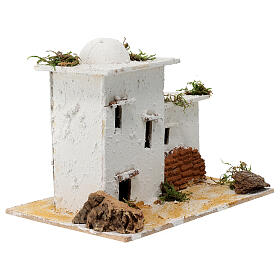 Arabic style house with fence for Neapolitan Nativity scene of 6 cm