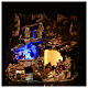 Paysage grotte et Nativité lumière effet nocturne 30x35x25 cm s4