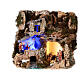 Village with Nativity scene night light effect, 30x35x25 cm s1