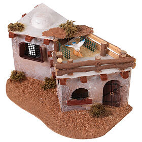 Pueblo árabe con terrraza para belén con luces 15x25x15 cm