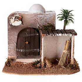 House with hut for Arabic style Nativity scene 15x20x15