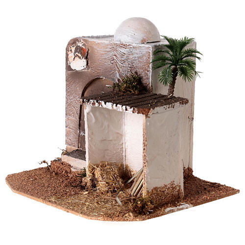 House with hut for Arabic style Nativity scene 15x20x15 2