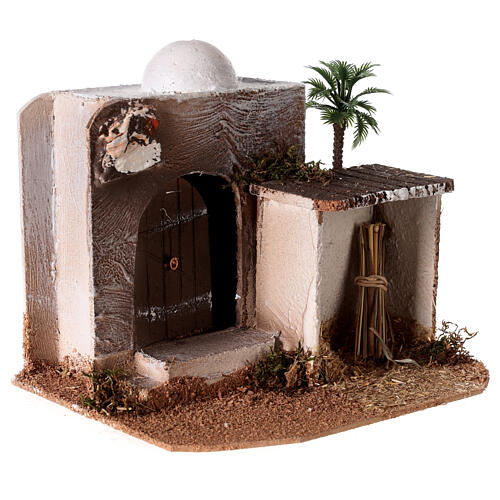 House with hut for Arabic style Nativity scene 15x20x15 3