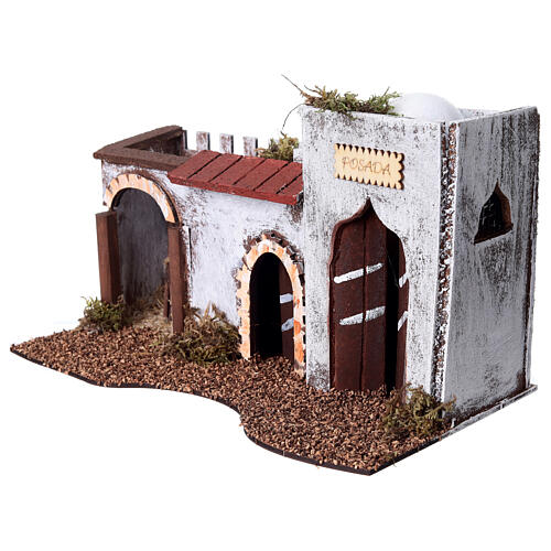 Locanda per presepe in stile arabo con luci 15x30x15 2