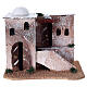 Nativity scene house in Arabian style with stairs 15x20x15 cm s1